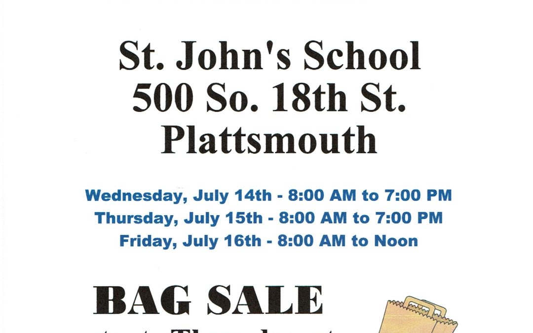 Rummage Sale – July 14-16th