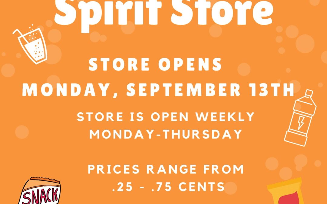 Student Council Spirit Store Opens Monday