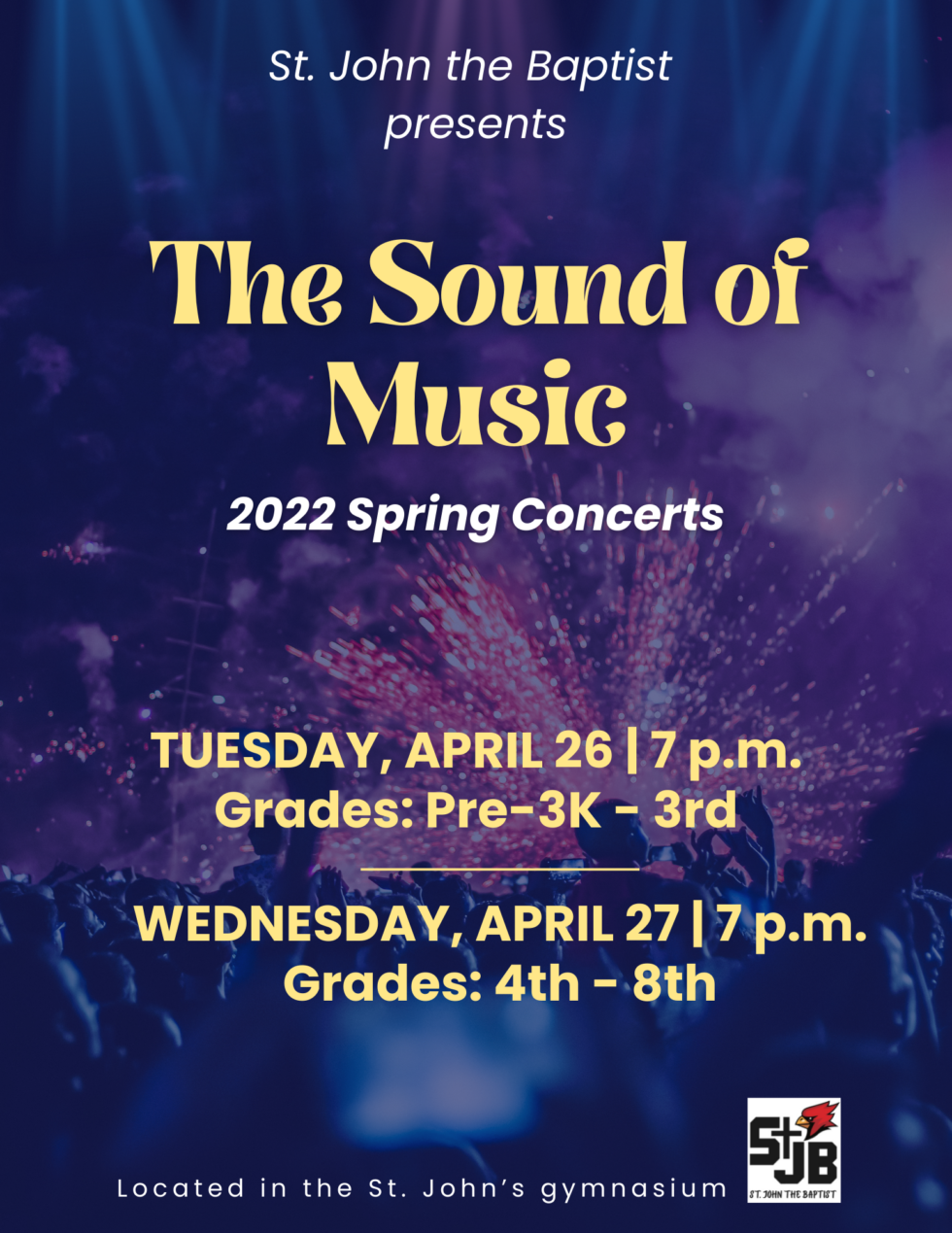 Spring Concerts – April 26th & 27th | St. John the Baptist Catholic School