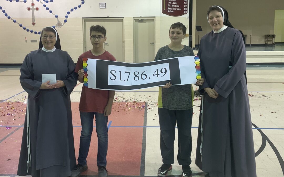 Student Council Lenten Project Raises Funds for Franciscan Sisters