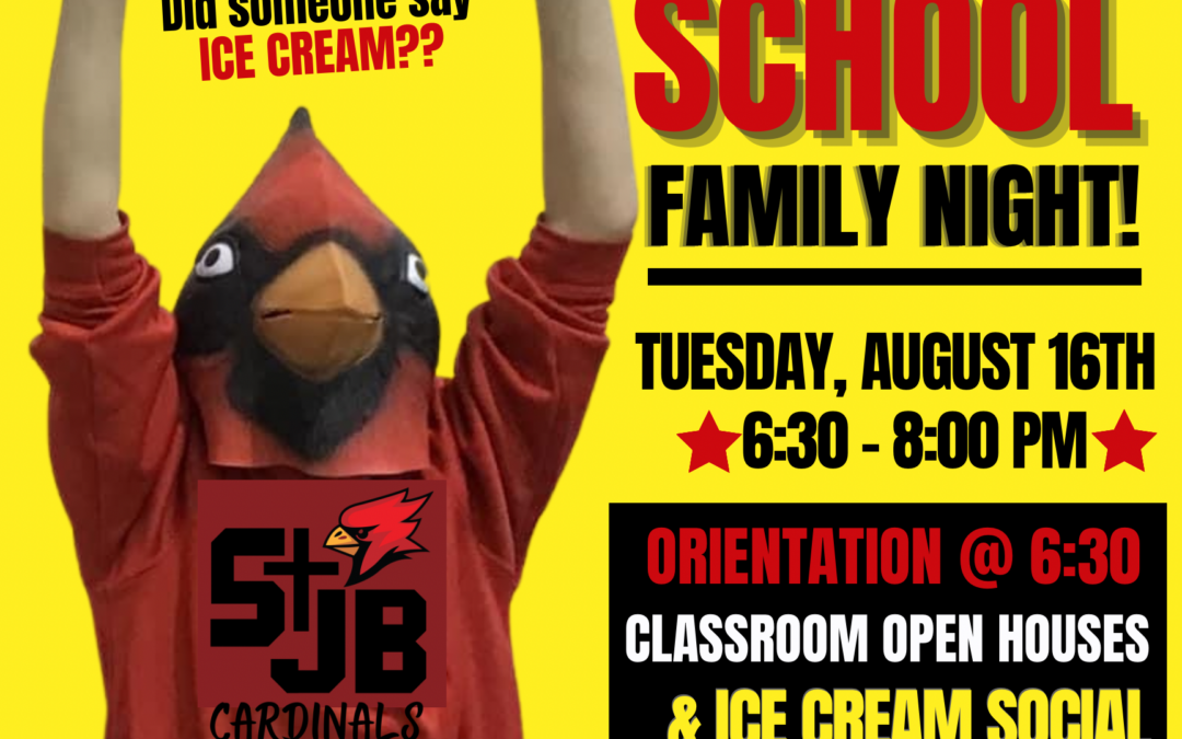 Back to School Night for All STJB Families