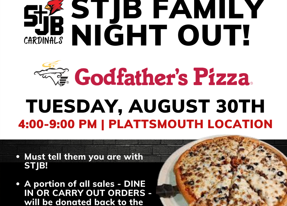 STJB Family Night Out – August 30th