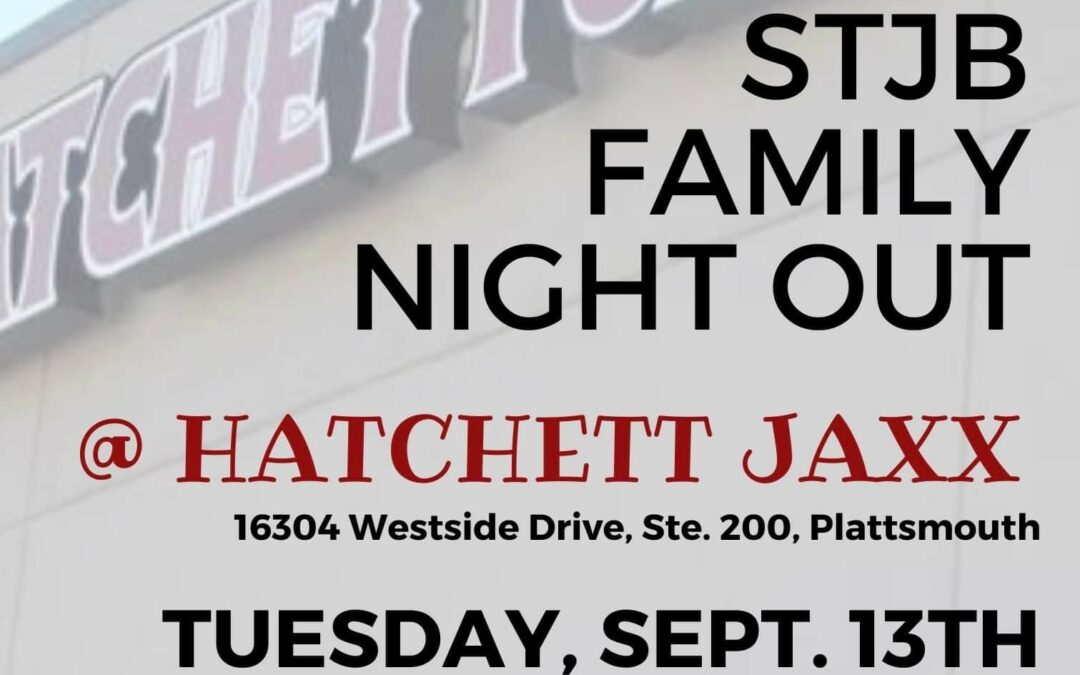 St. John’s Family Night Out – September 13th