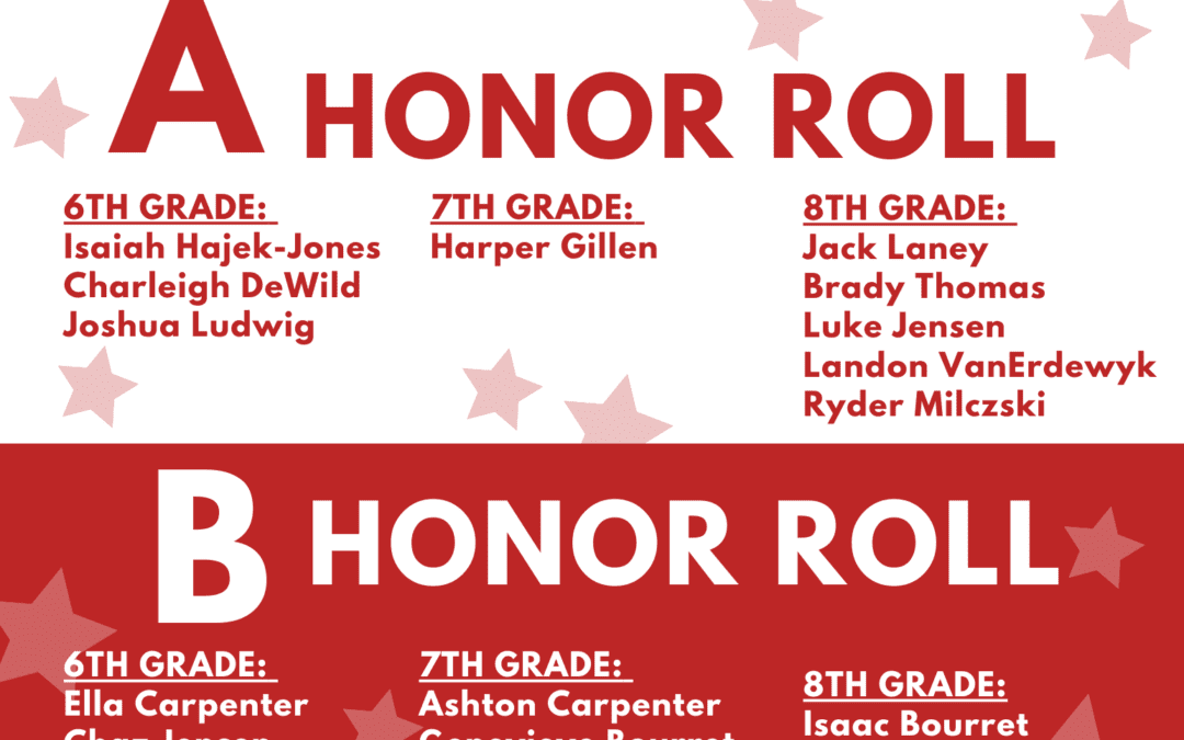 STJB Announces Q1 Junior High Honor Roll