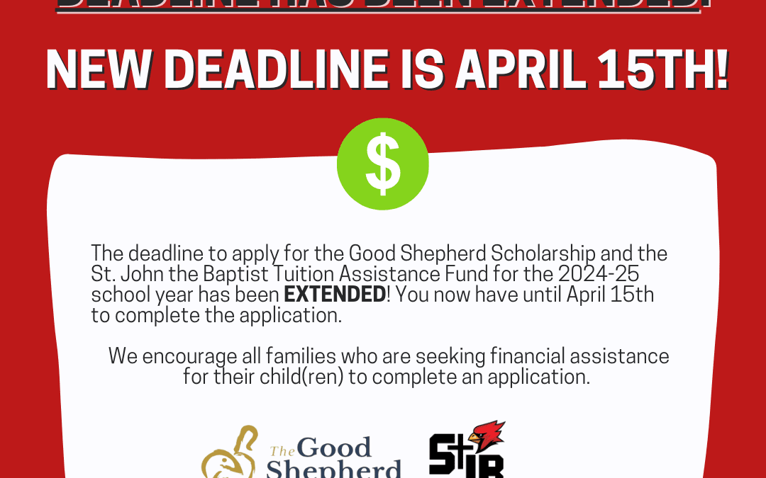 Scholarship and Tuition Assistance Application Deadline Extended to April 15th