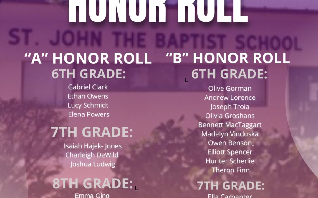 Q1 Junior High Honor Roll